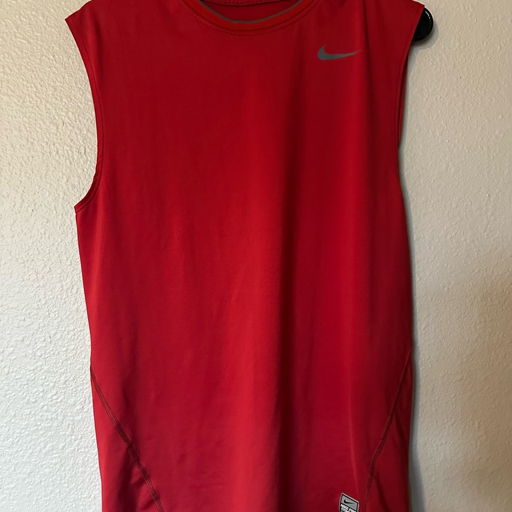 Nike Pro Combat Red Dri-FIT Compression Shirt